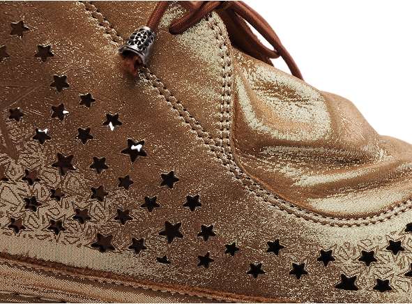 Coco abricot boots bottine plates femme mieges or