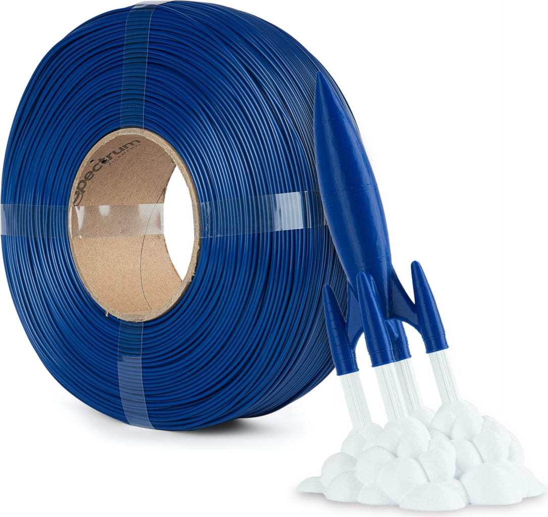 Spectrum  ReFill Premium PLA High Speed Navy Blue, 1,75 mm / 1000 g    PLA ohne Spule für den Hochgeschwindigkeitsdruck in Navy Blue