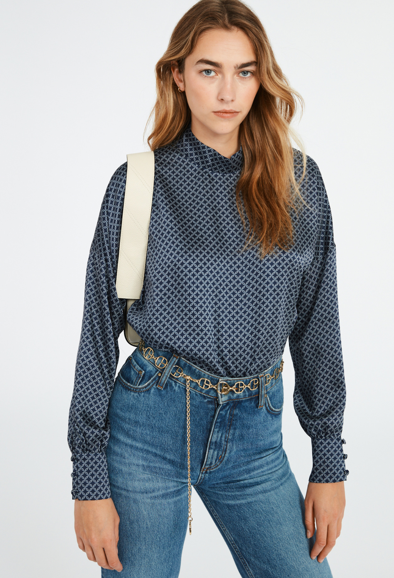 Blouse imprime geometrique