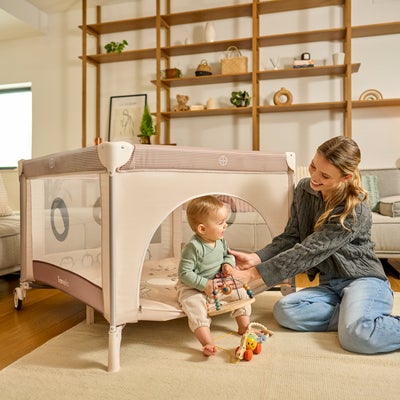 Lionelo BONNIE Lekegrind  for Barn & Baby, Grey Stone
