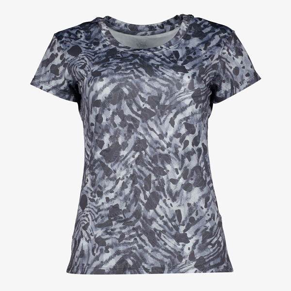 Osaga dames sport T-shirt met print grijs