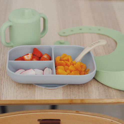 Coffret Les Essentiels Repas Silicone Vert Sauvage - BEABA