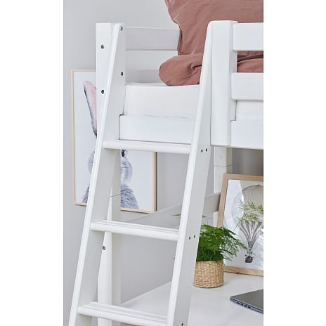 Hoppekids ECO Luxury højseng med bordplade og skrå stige 90x200cm
