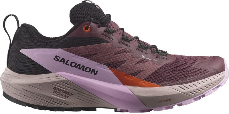 Salomon - Sense Ride 5 GTX - Trailrunningschoenen - Zwart - Materiaal: Energy Foam