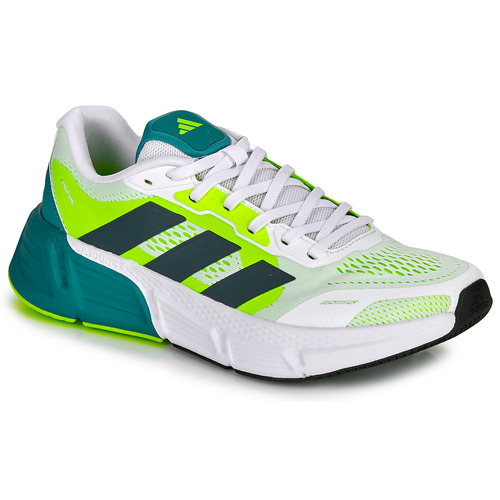 adidas Performance - QUESTAR 2 M - Blanc / Bleu / Jaune