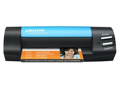 Plustek MobileOffice S602 - Kortscanner - Contact Image Sensor (CIS) - A6 - 1200 dpi x 1200 dpi - op til 800 scanninger pr. dag - USB 2.0