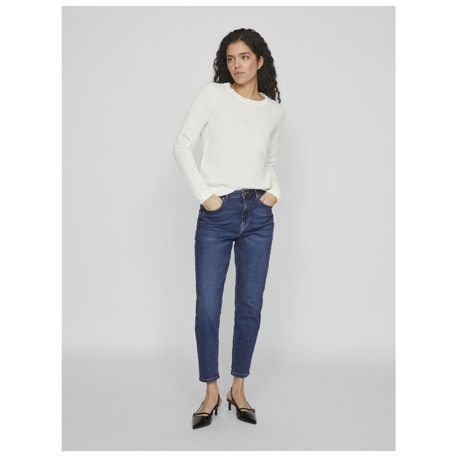 Vila VIDALO O-NECK L/S KNIT TOP- NO