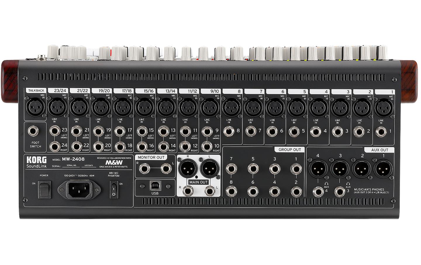 Mischpult MW-2408<br>Hybrider Analog-/Digital-Mixer mit intuitiver Bedienung