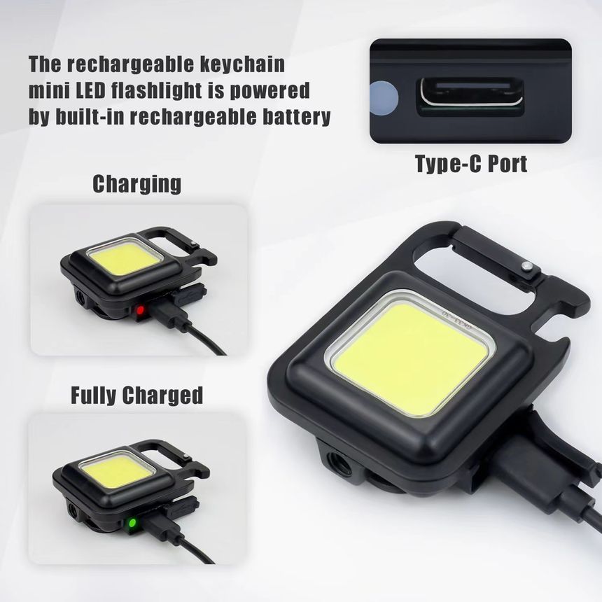 HOMTEC - USB oplaadbare draagbare COB-lamp