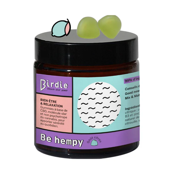 Birdie Gummies Be Hempy | Bien-Être & Relaxation 1 flacon de 30 gummies
