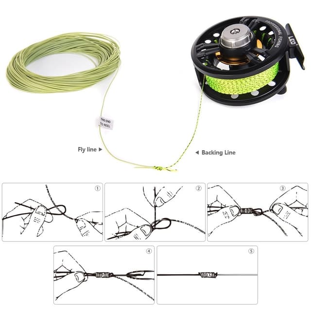LEO 30m / 100ft vægt fremad flydende fluesnøre Nylonkernefluesine