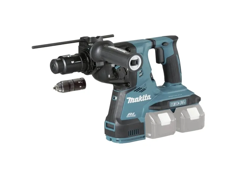 Makita DHR283ZJU - Roterende hammer - ledningfri - 3 tilstande - SDS-plus - 2.9 Joule - intet batteri - 18 V