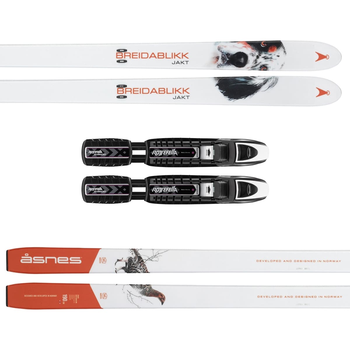 Åsnes Breidablikk Waxless BC skipakke<br>Fjellskipakke for hundeeiere!