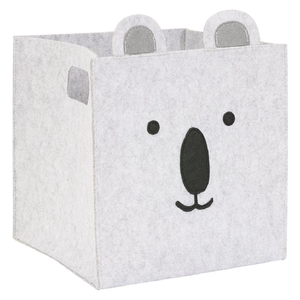 Panier de rangement animal gris