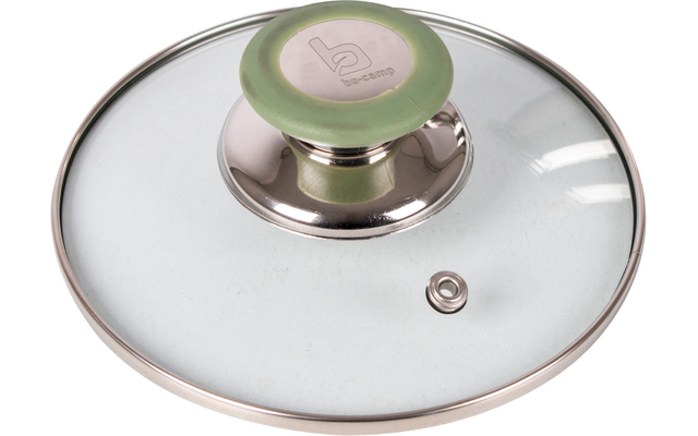 Bo-Camp Flair Plus Kochtopf Edelstahl mit Glasdeckel
