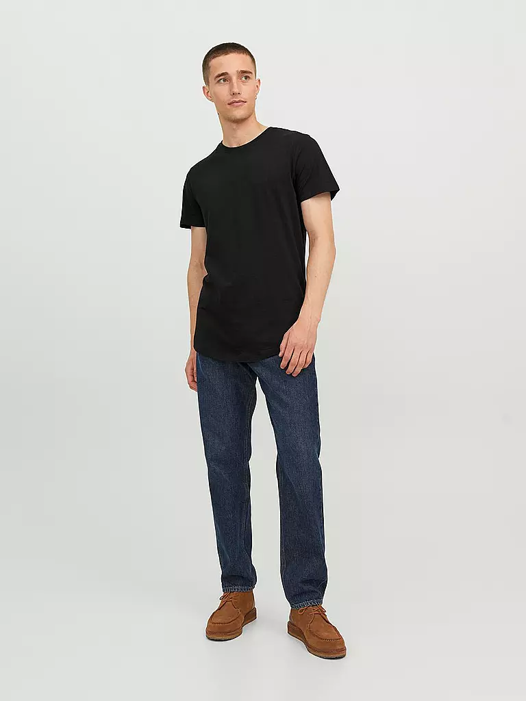 JACK & JONES T-Shirt JJENOA schwarz
