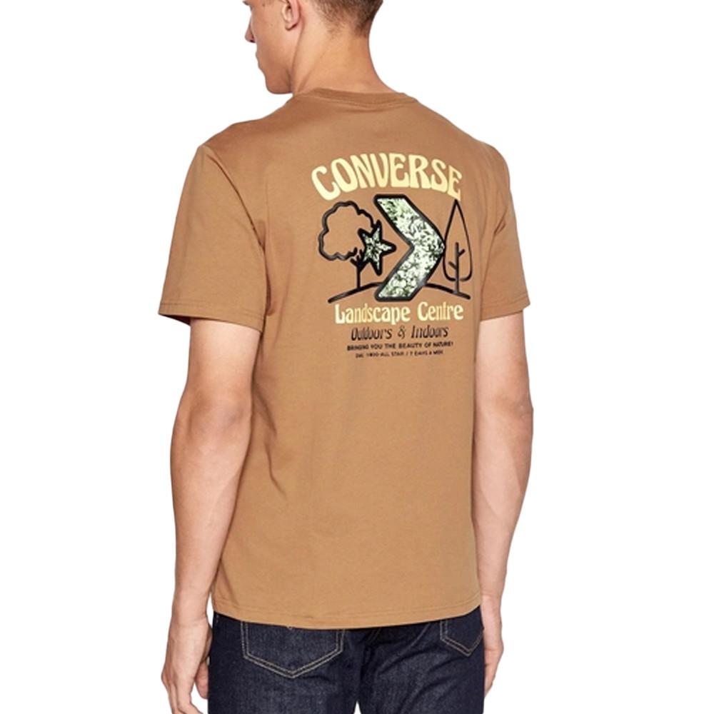 Converse T-shirt Marron Homme Converse Landscape