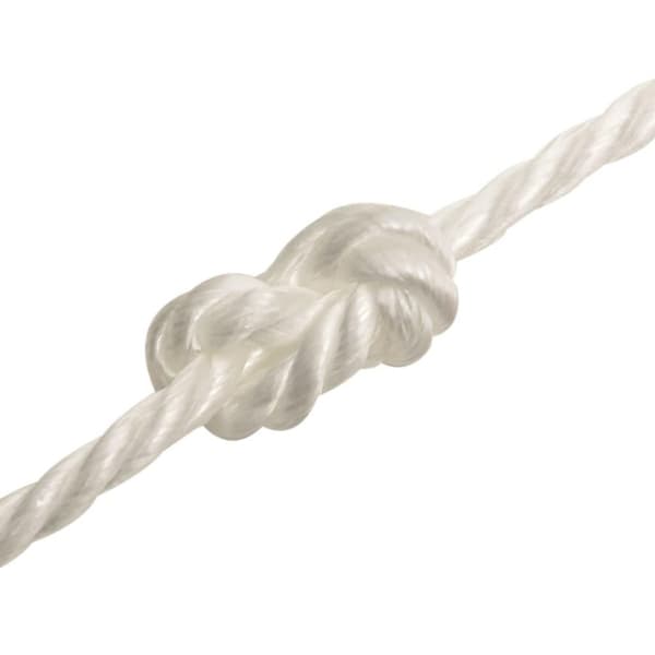 vidaXL Arbeidstau hvit 16 mm 100 m polypropylen