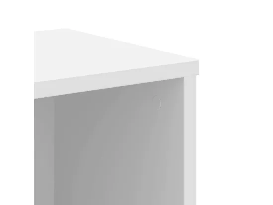 Bibliothèque blanc 50x25x105 cm bois d'ingénierie