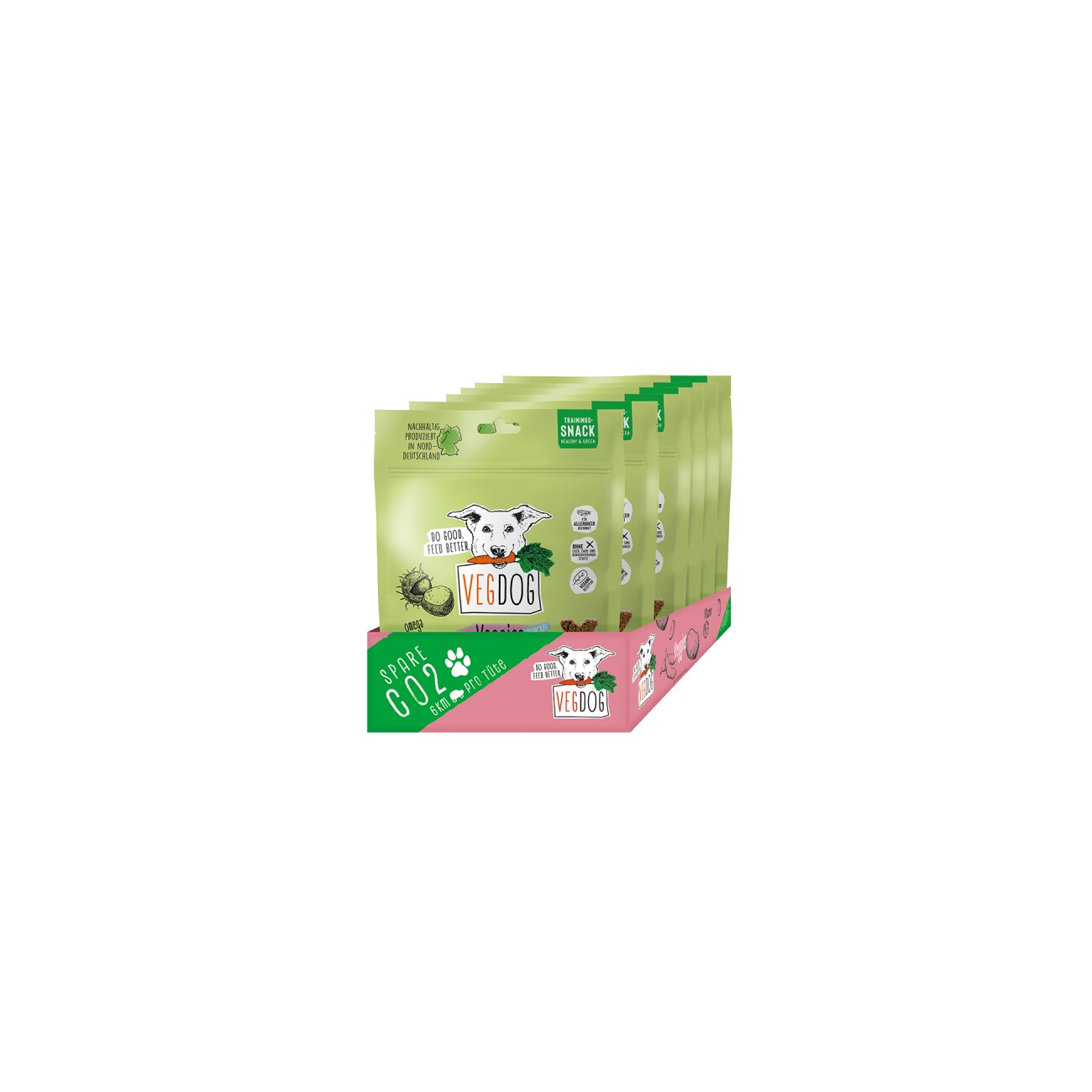 VEGDOG Snack Veggies skincare 10x125g
