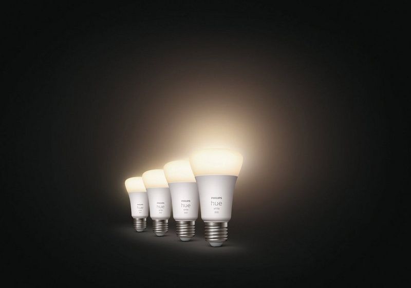 Philips - Hue Standaardlamp - Warmwit Licht - 4-Pack - E27 - 800lm