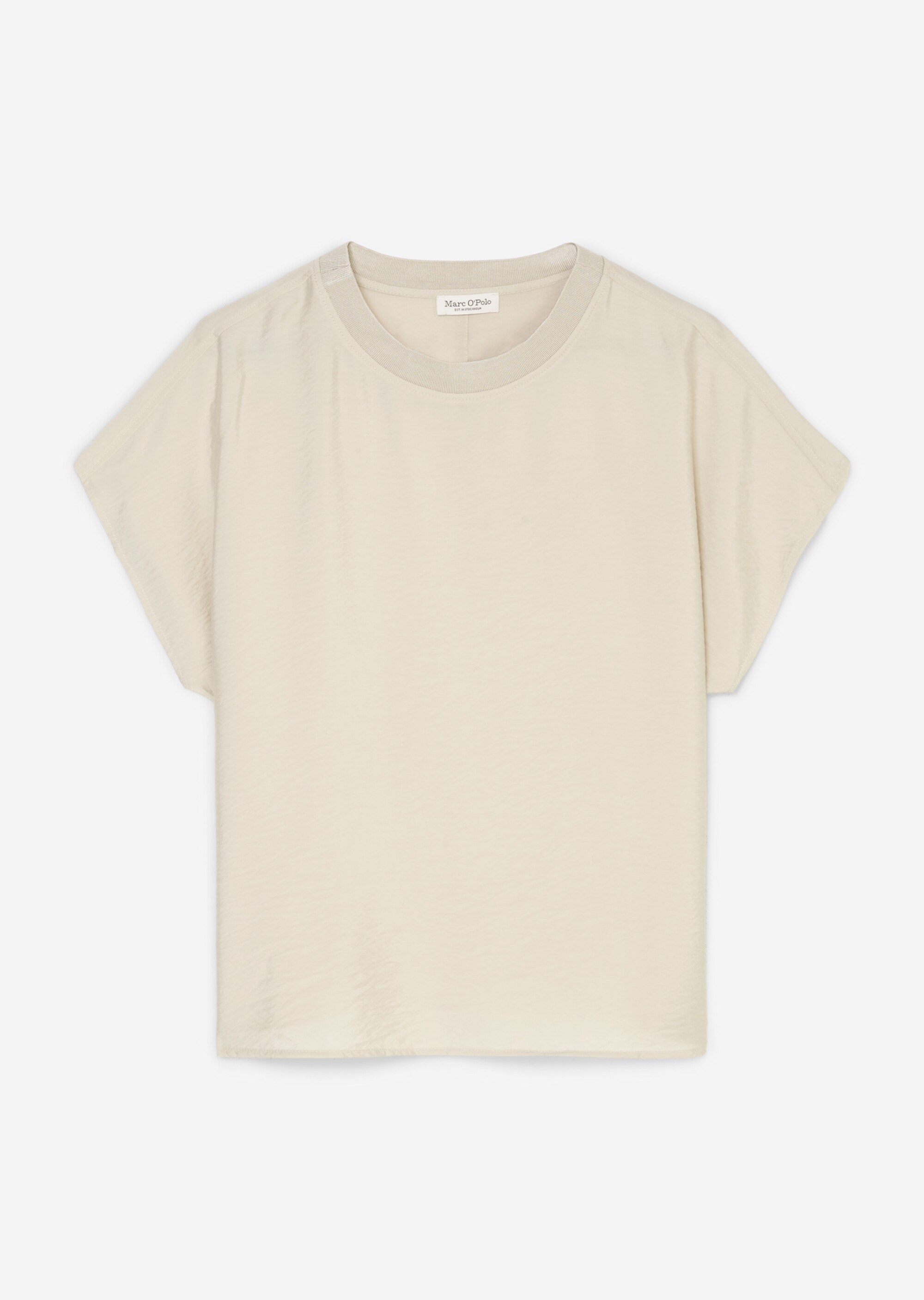 Blusenshirt regularaus Viskose-Mix-Crinkle