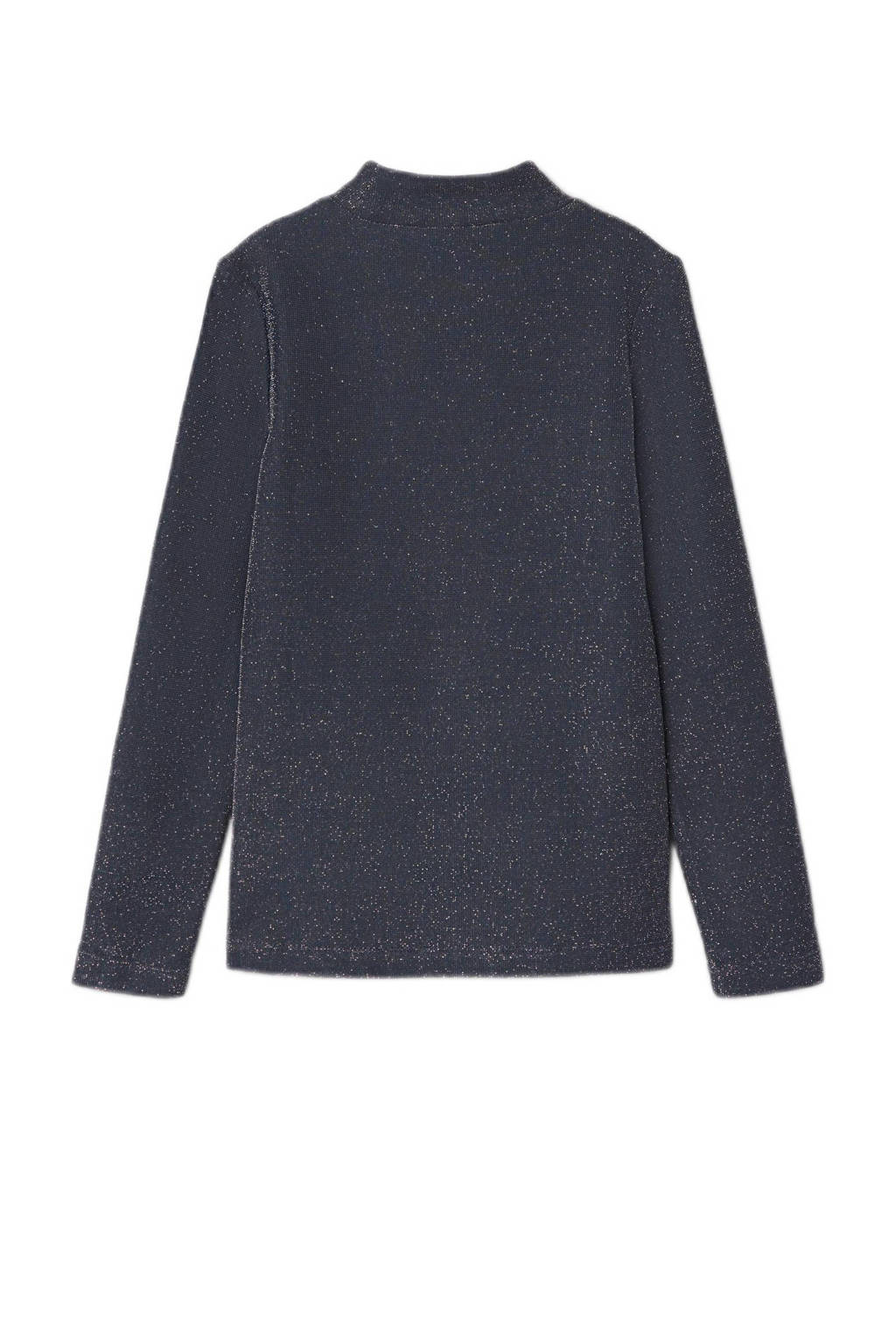 NAME IT longsleeve NKFRAGNE met glitters donkerblauw