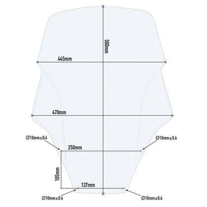Bulle Givi Haute proctection incolore - Incolore
