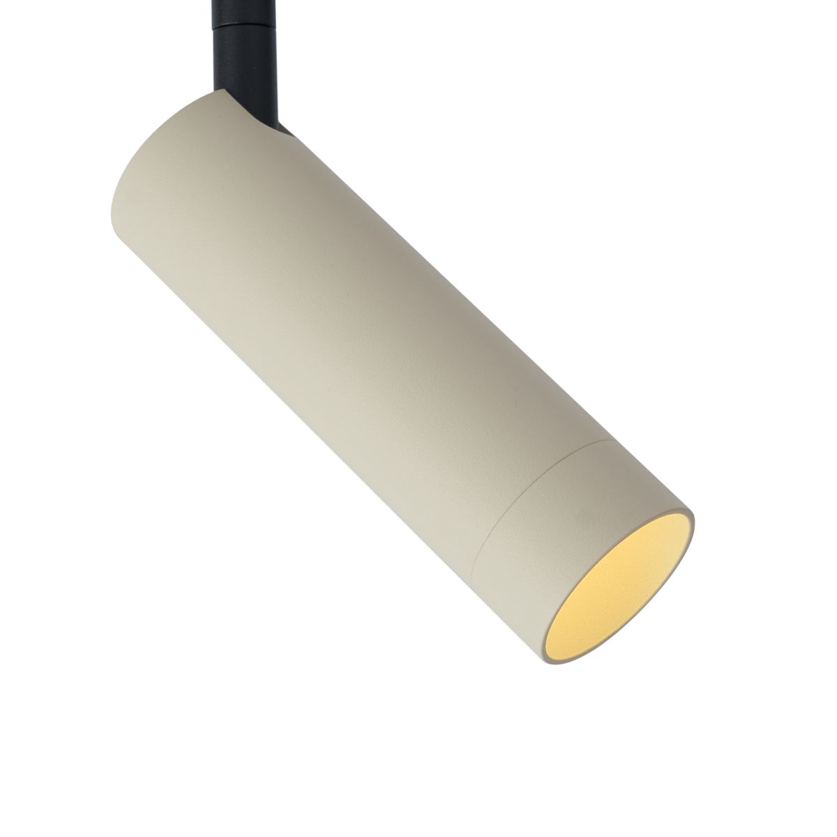 Moderne spot beige met zwart voor railsysteem 1-fase GU10 35mm - Slimline Uzzy