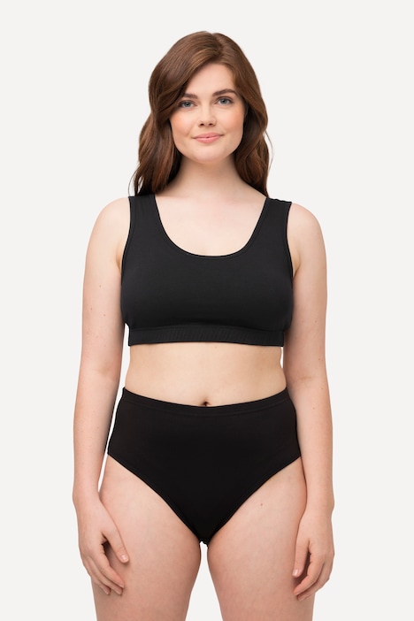Bustier, breite Träger, Biobaumwolle