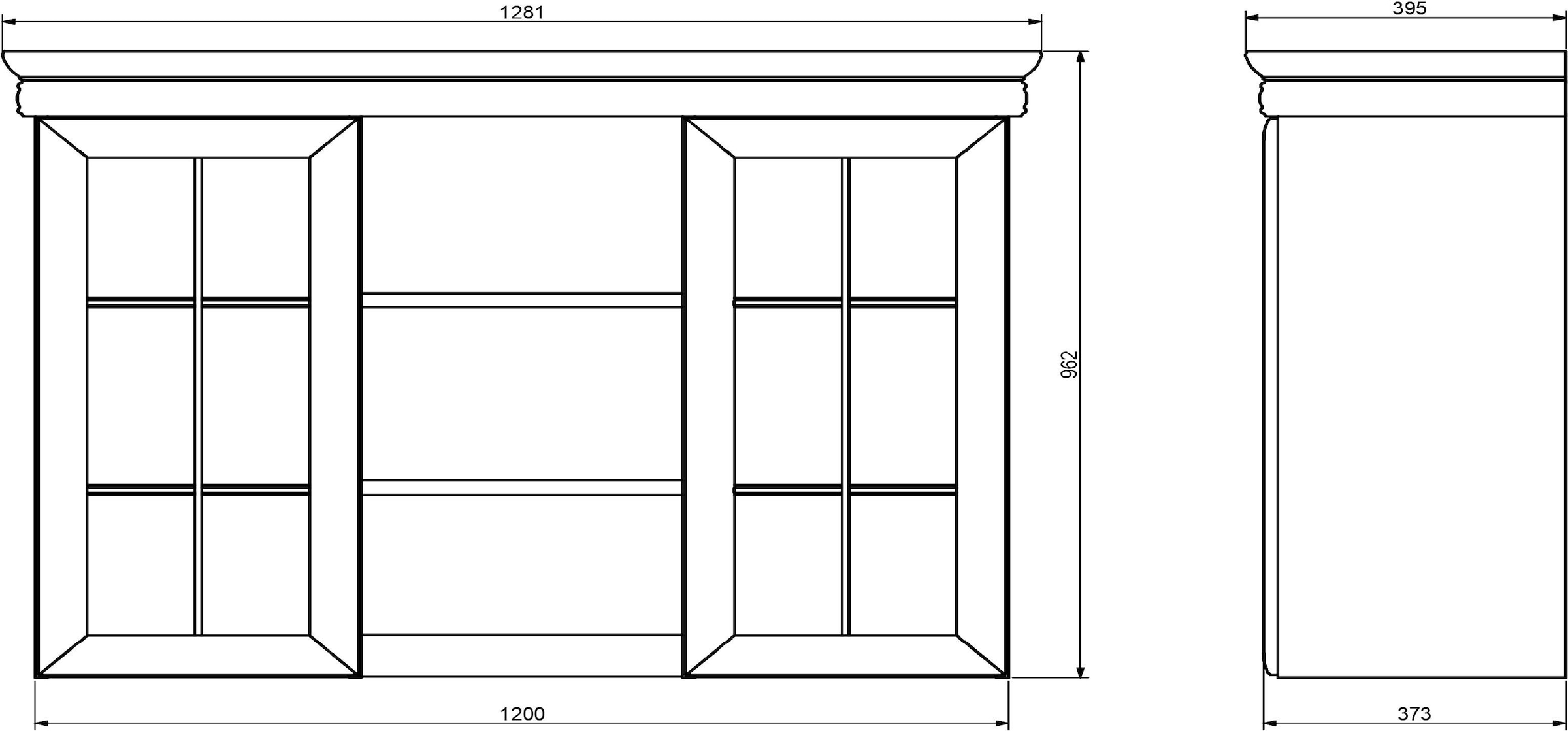 Home affaire Buffet »Royal« Breite ca. 128 cm