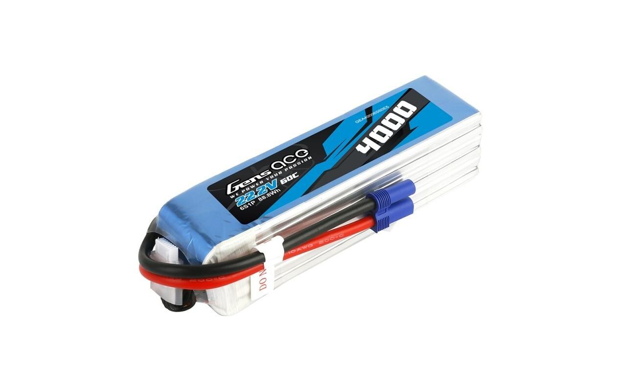 RC-Akku LiPo 4000 mAh 22.2 V 60 C<br>Softcase 6S LiPo Akku mit EC5 Stecker