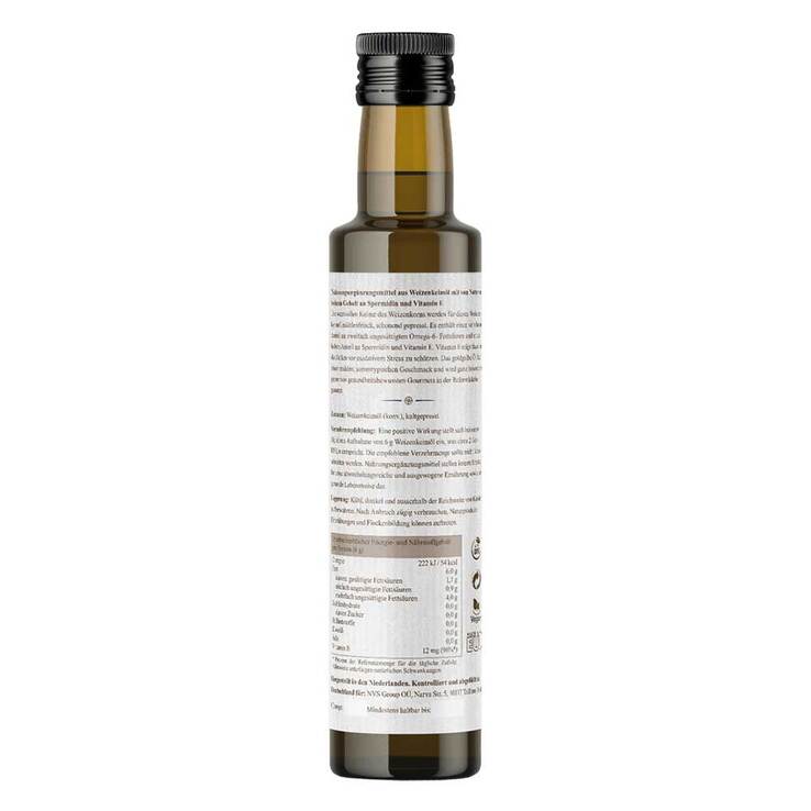 Weizenkeimöl kaltgepresst Spermidin Nordic Pure, 250 ml