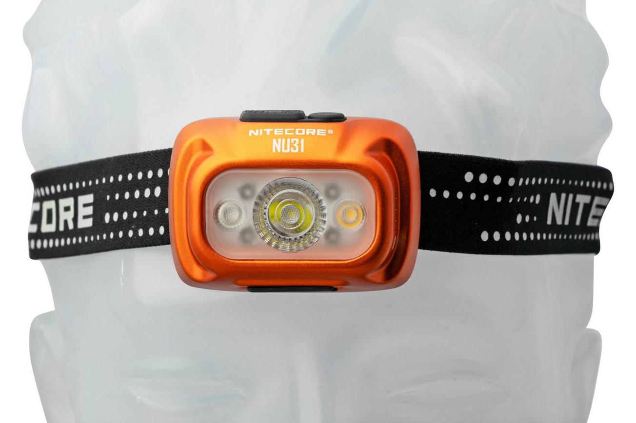 Nitecore NU31-OR Tangelo Orange, oplaadbare hoofdlamp, 550 lumen