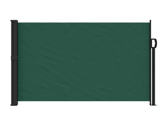 Auvent latéral rétractable vert foncé 120x500 cm