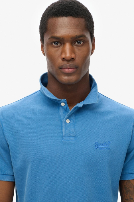 Superdry blauwe heren polo