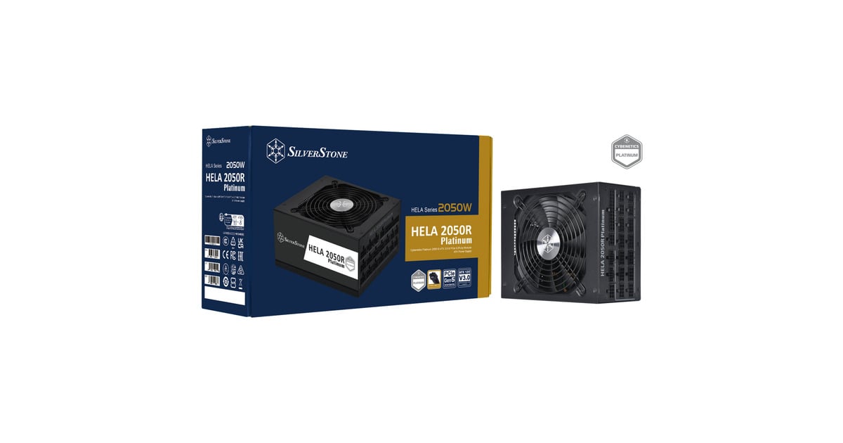 SilverStoneHELA 2050R Platinum, modulaire 2050 watt voeding   (Zwart, 14x PCIe)