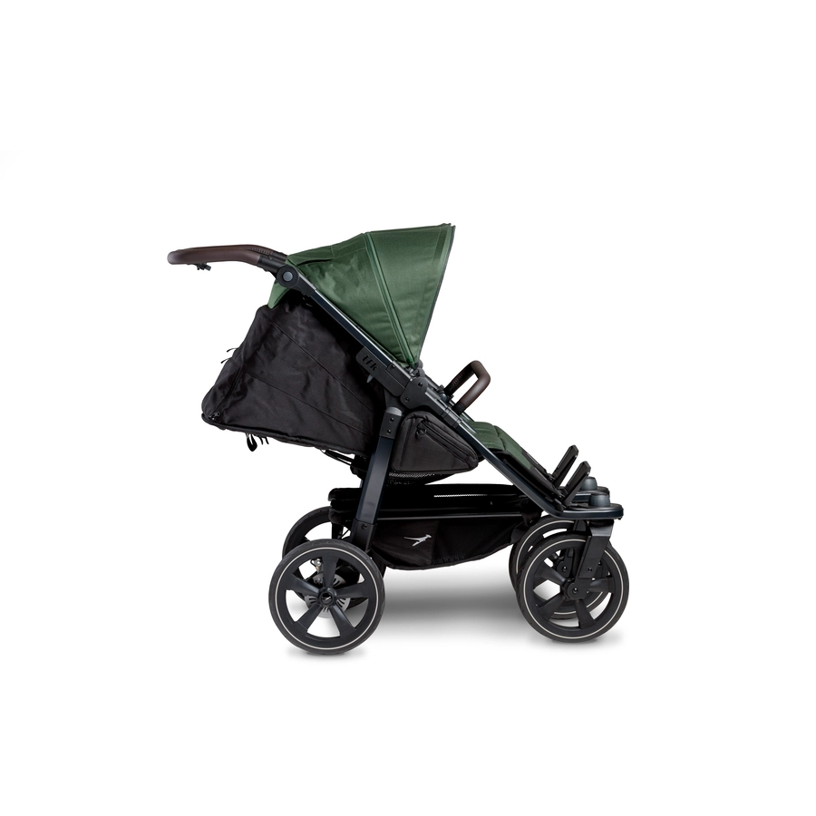 tfk Zwillingskinderwagen Duo 2 mit Luftkammer-Set Olive