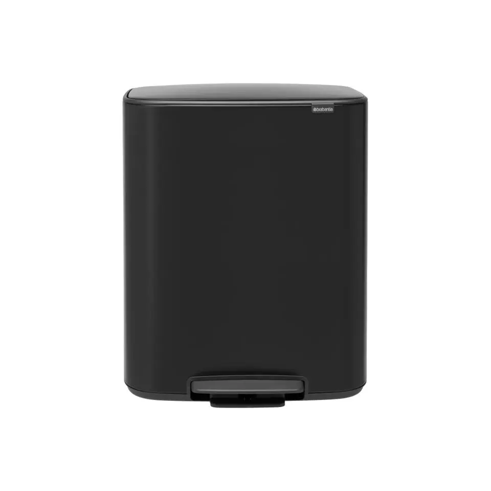 Brabantia Bo Hi Pedaalemmer 2 x 30 liter Matt Black