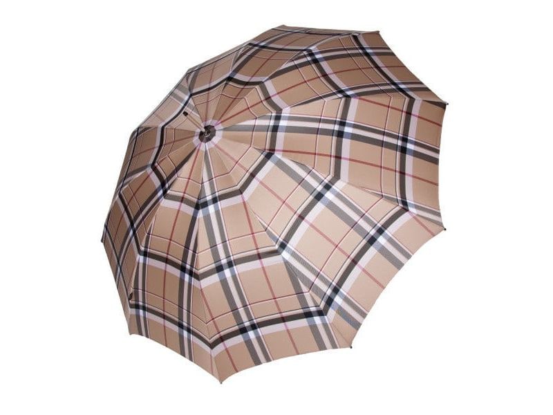 KNIRPS Schirm Long AC Swiss Made Beige/Grau Langschirm