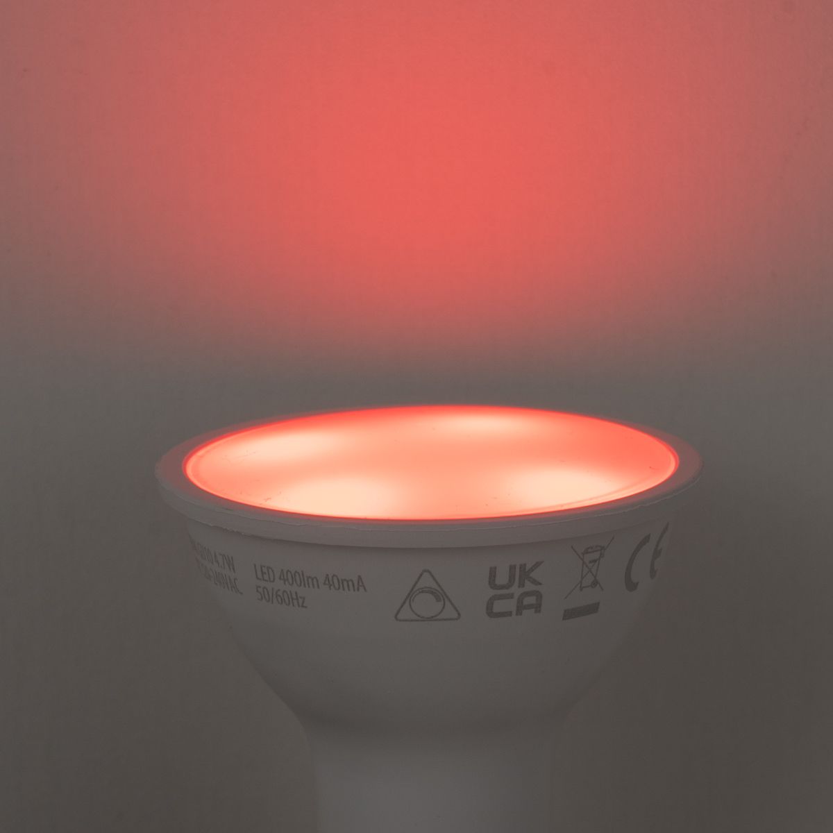 Smart GU10 50mm dimbare LED lamp opaal RGBW 4.7W 400 lm 2700-6500K