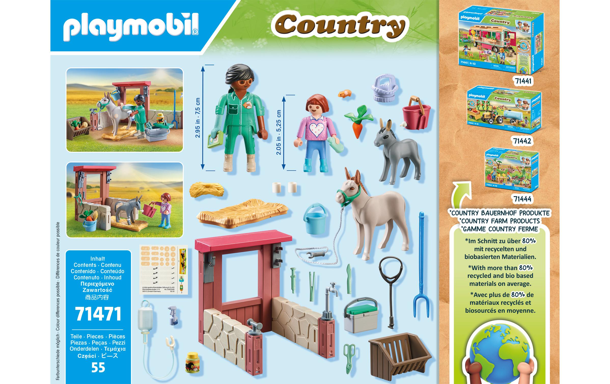 Country Tierarzteinsatz bei den Eseln 71471Spielfiguren-Set