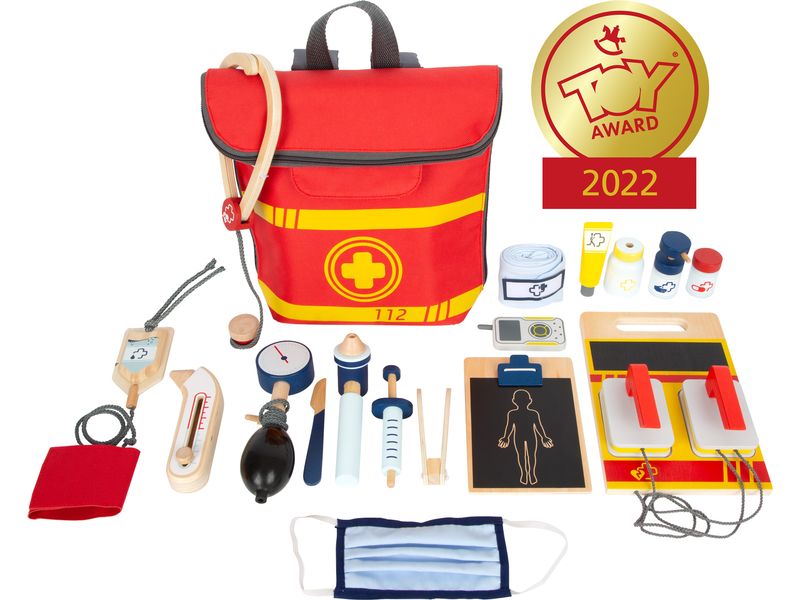 small foot Notarztrucksack Umfangreiches Notarzt-Spielset