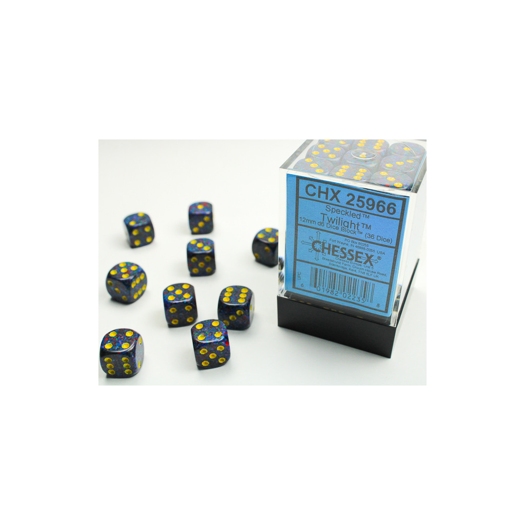 Set de 36 Dés Chessex : Speckled