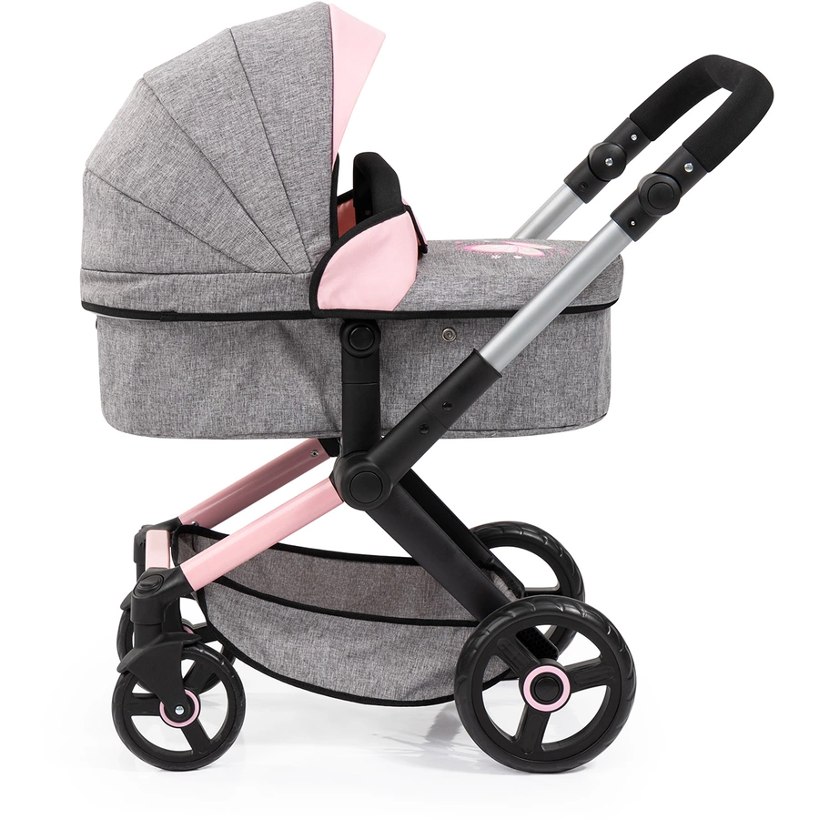 bayer Design Kombi-Puppenwagen Xeo GrauRosa