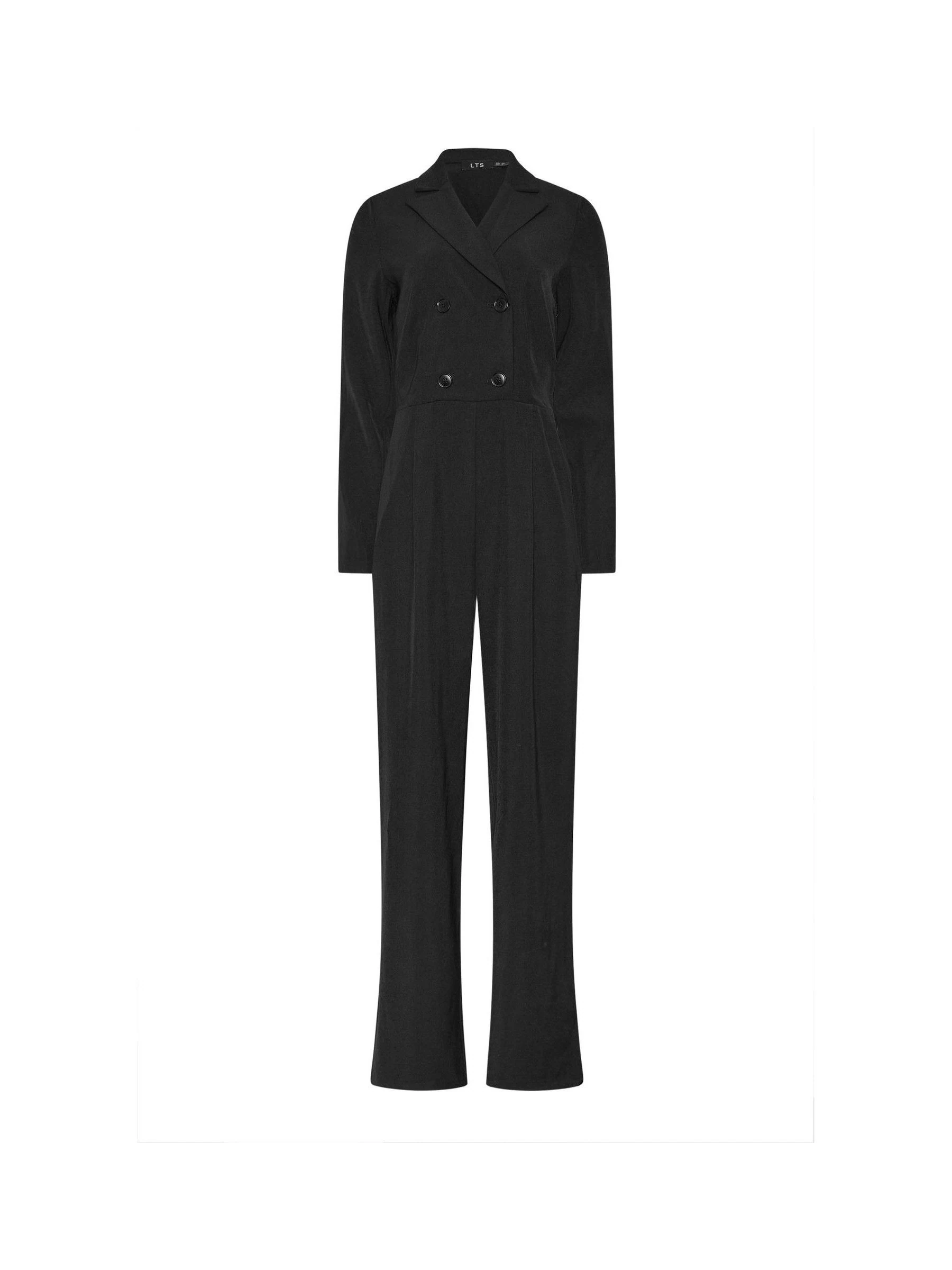 Long Tall Sally Long Sleeve Collar Jumpsuit