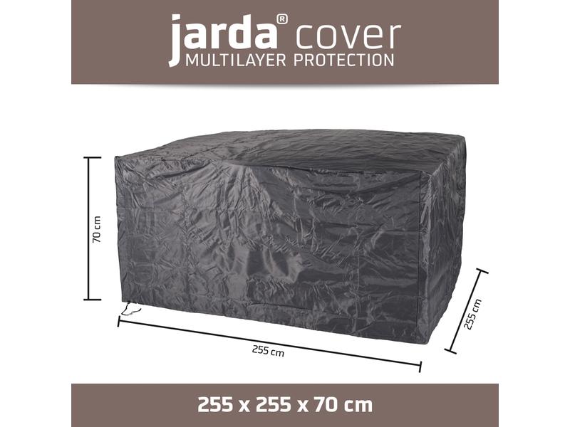 Jarda Cover Schutzhülle 255 x 255 x H 70 cm, Loungesethülle Abdeckhaube mit Aufbewahrungstasche
