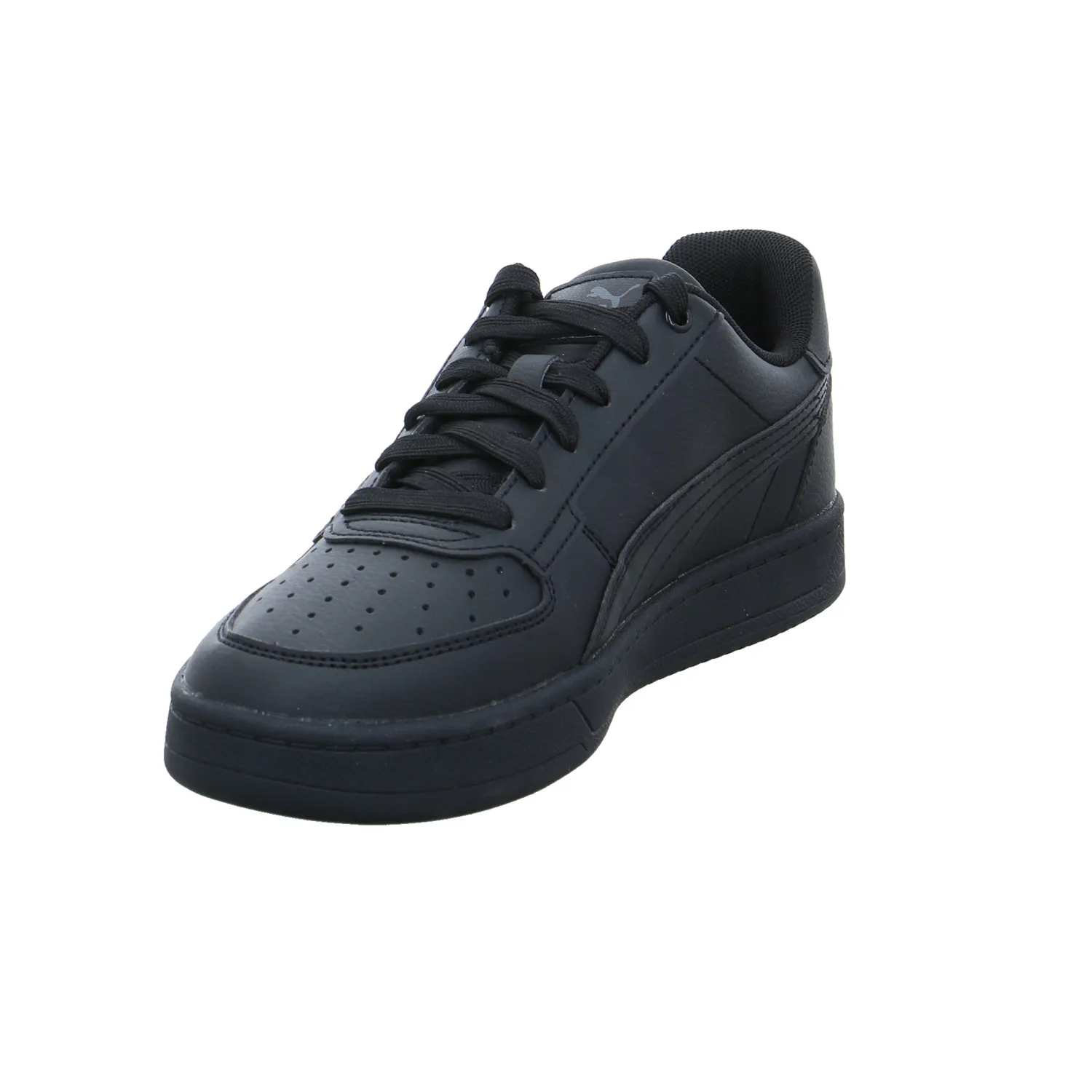 PUMA Kinder Sportschuh Schwarz Lederimitat