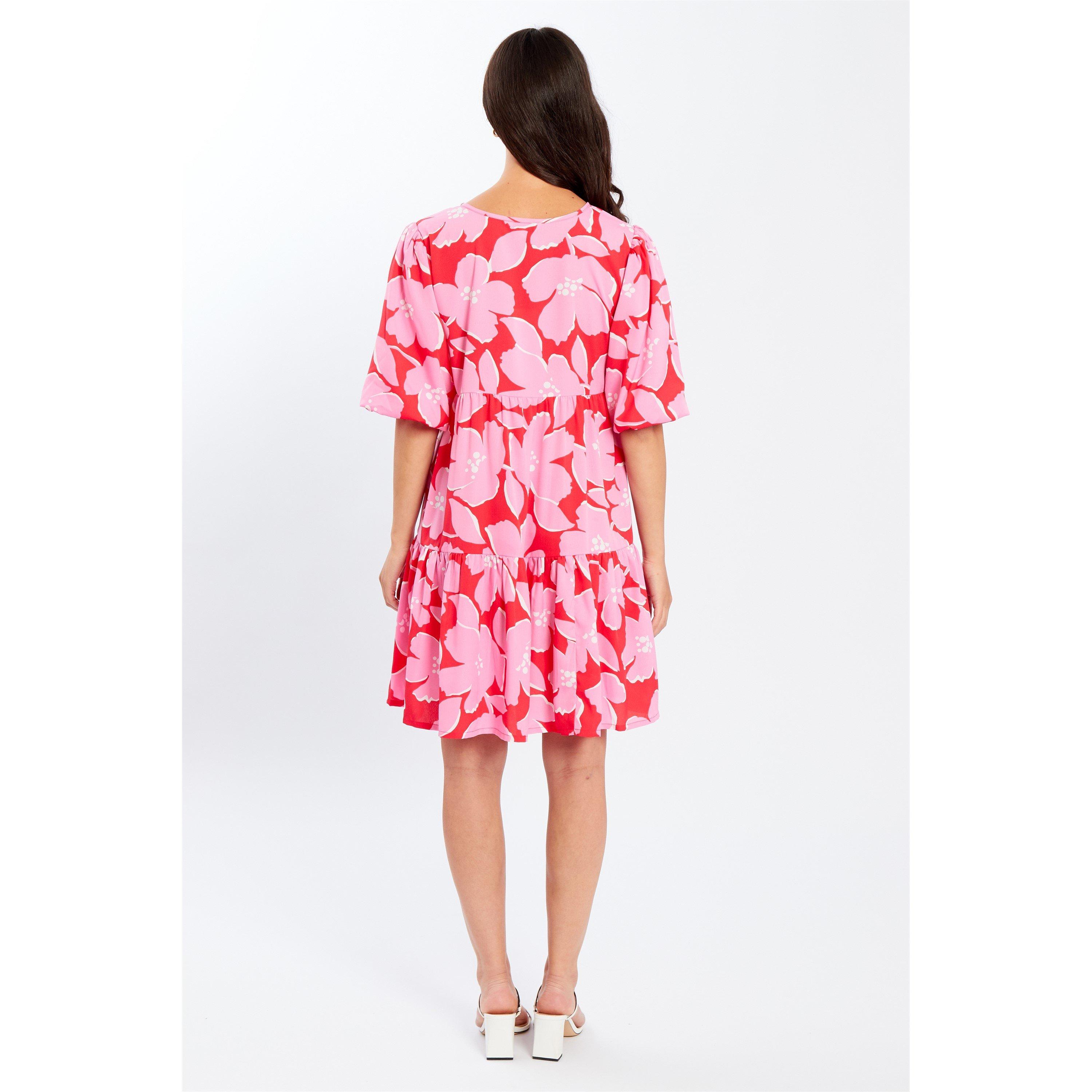 Be You V V Neck Smock Mini Dress