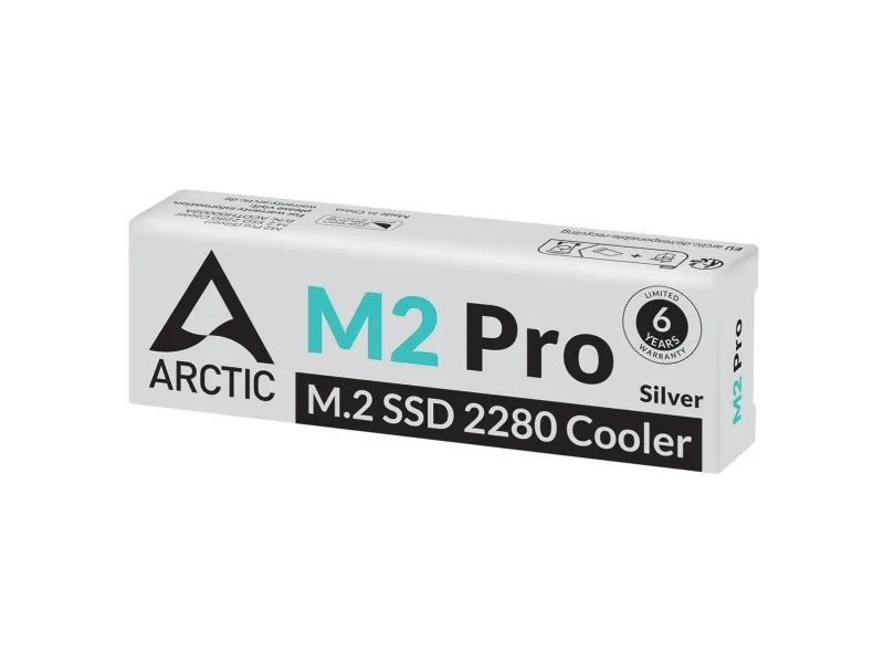 ARCTIC M2 Pro - Solid state-drevkøler - til M.2 - aluminium - sølv